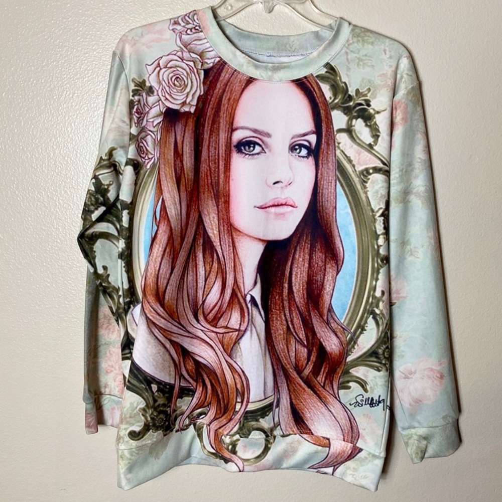 Lana Del Rey Longsleeve Double Sided Pullover Top